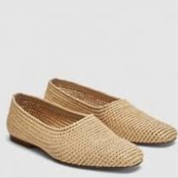 Zara Hand Made Woven Flats - Picture 1 of 6
